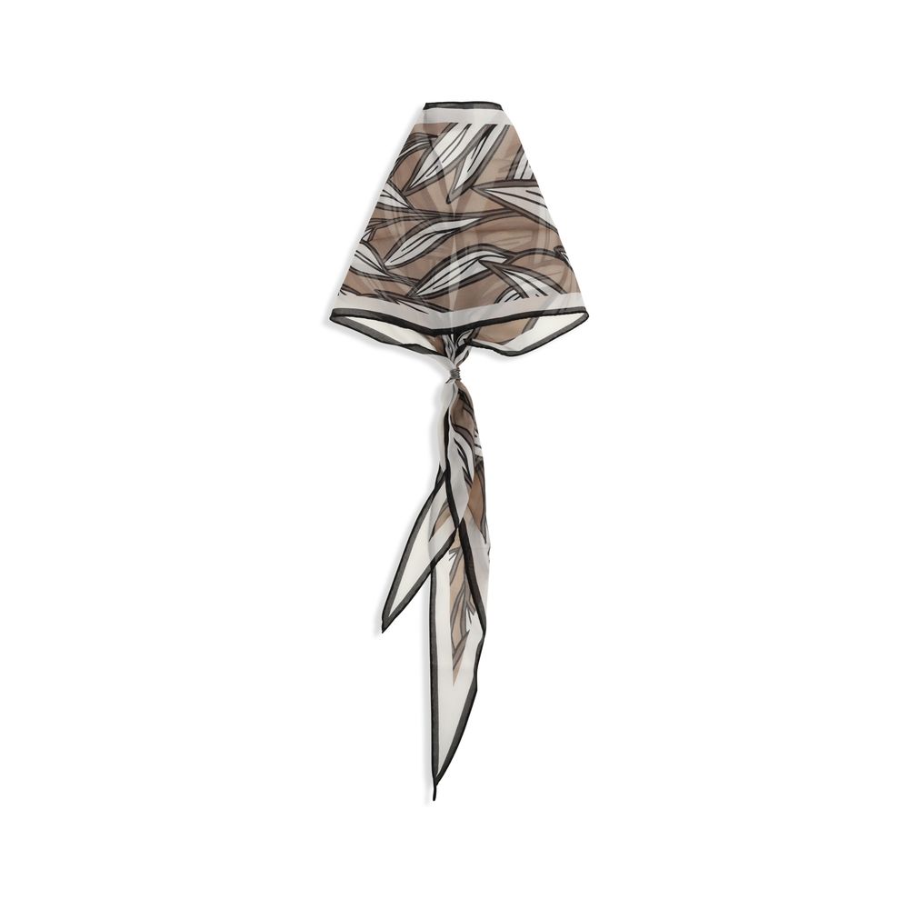 Beige Silk Foulard