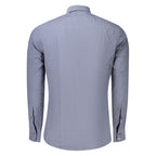 Blue Cotton Mens Shirt
