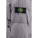 Gray Polyamide Full-Length Jacket