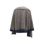 Gray Mohair Full-Length Jacket