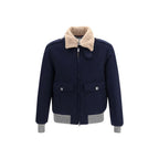 Blue Cashmere Full-Length Jacket