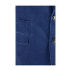 Blue Cotton Blazer