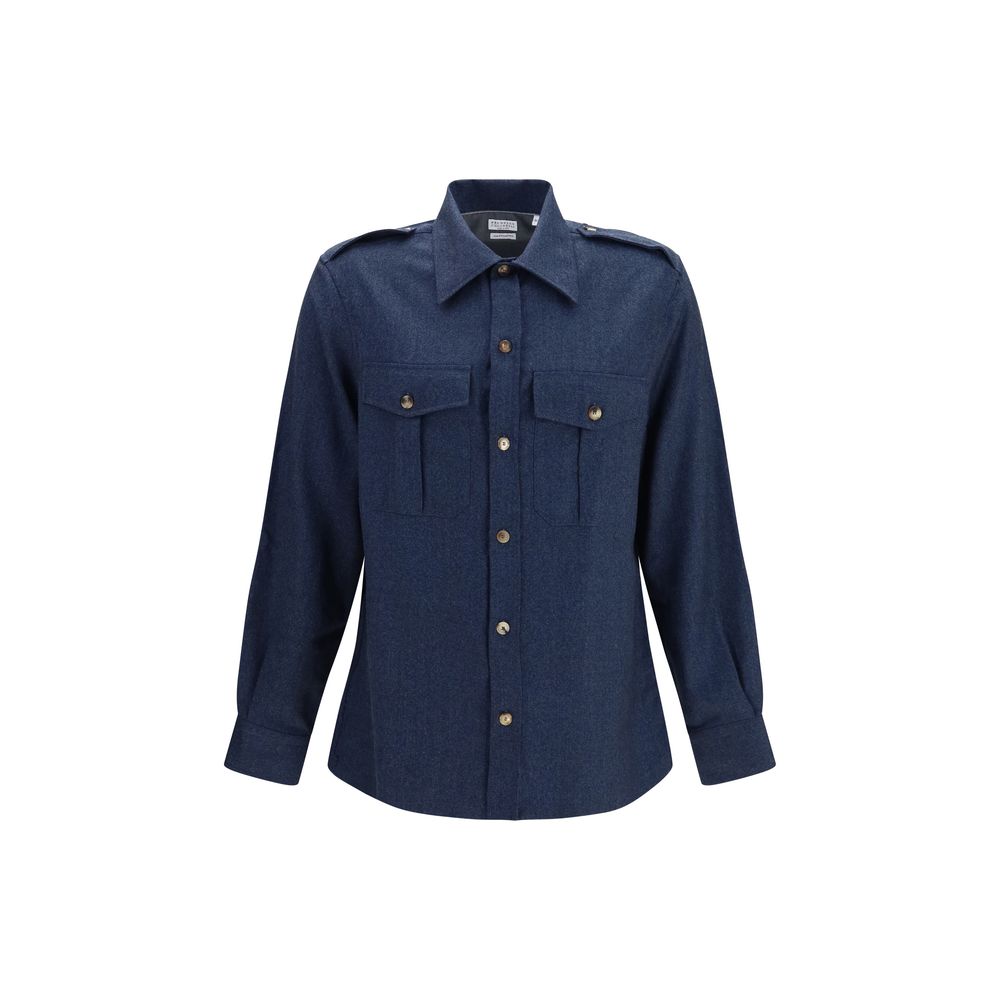 Blue Wool Oves Aries Shirt