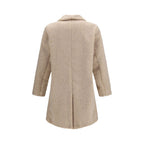 Beige Polyester Coat