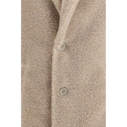 Beige Polyester Coat