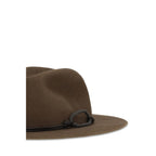 Brown Eco Fabric Fedora