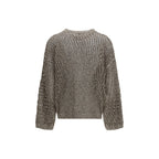 Beige Silk Sweatshirt