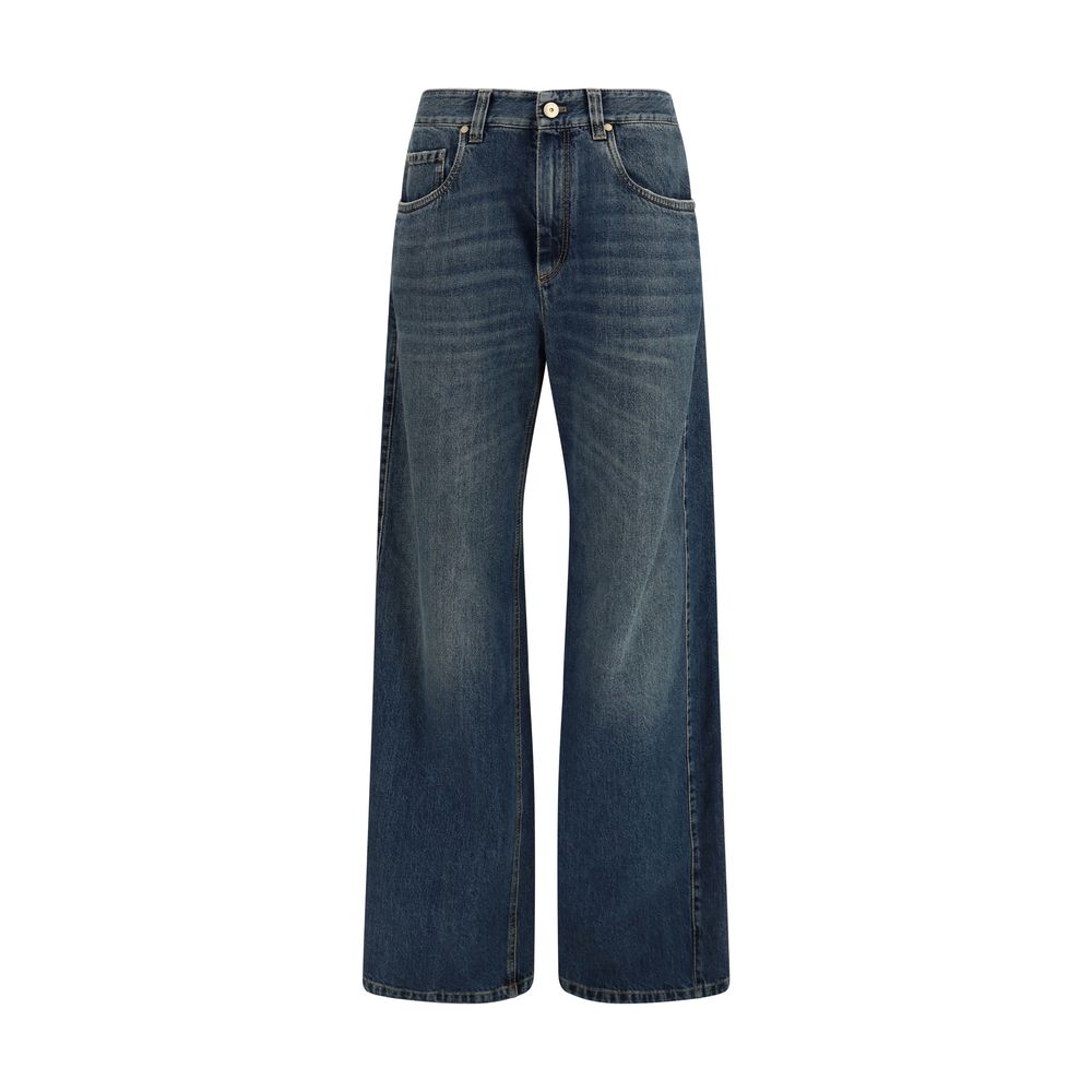 Blue Cotton Jeans Denim