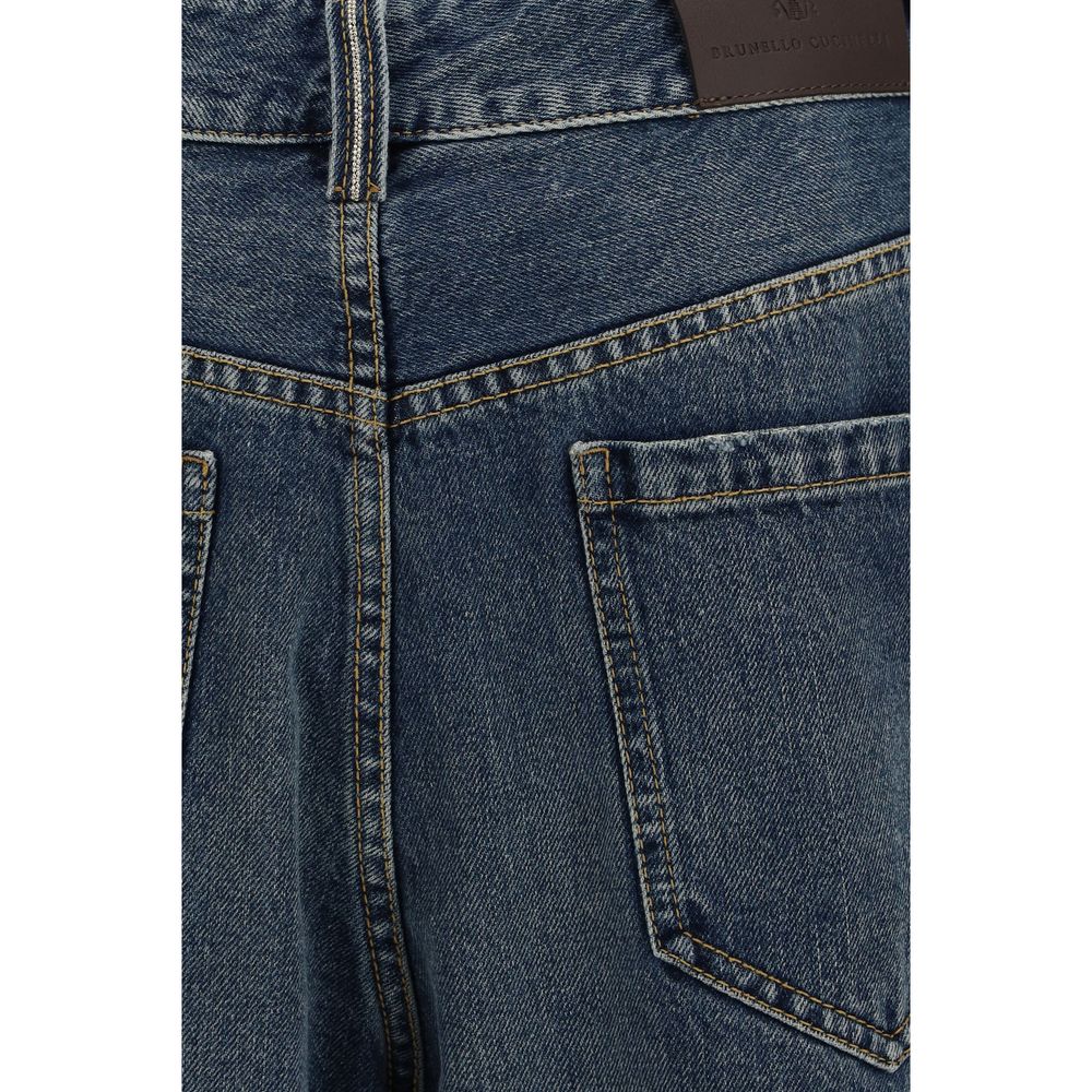 Blue Cotton Jeans Denim