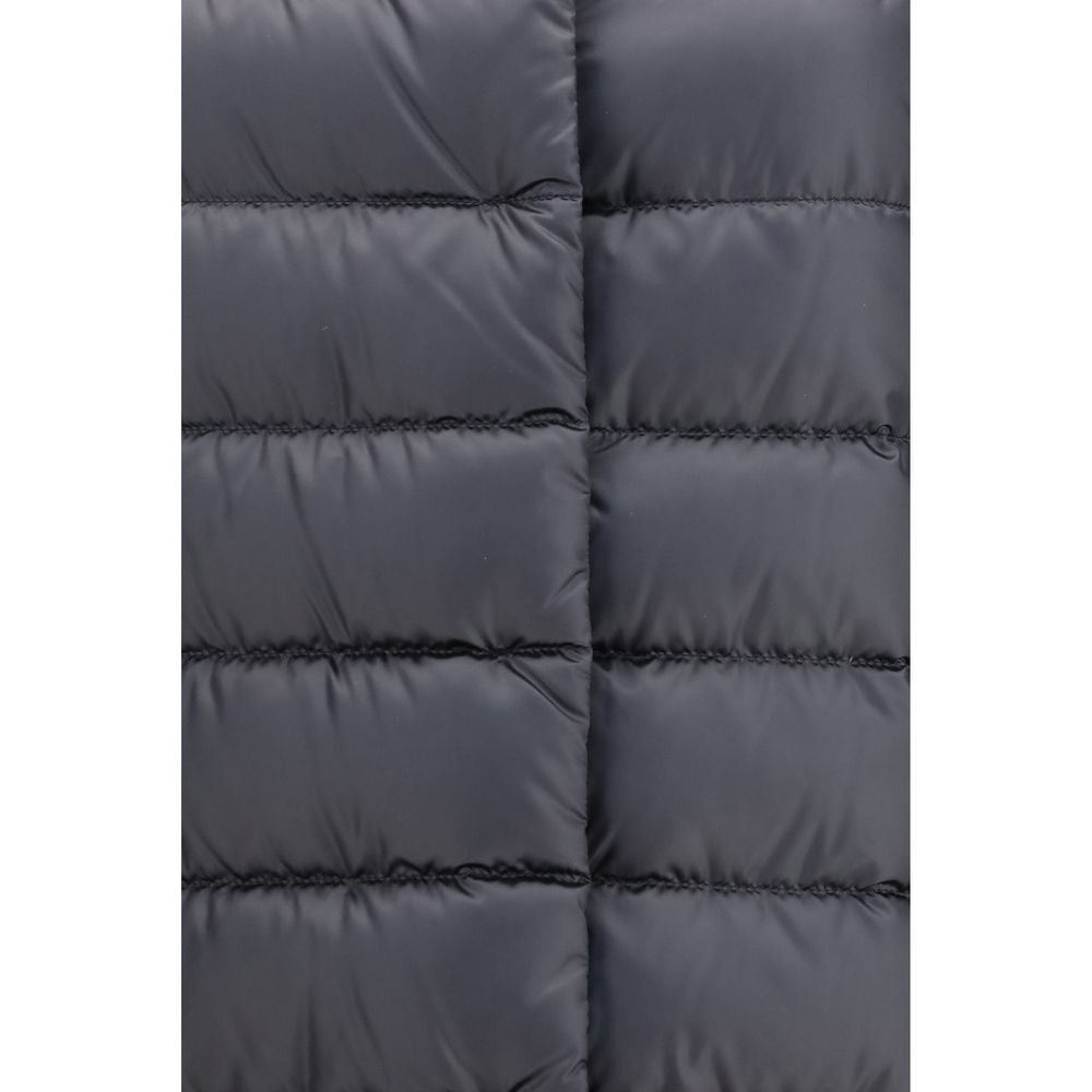 Black Polyamide Full-Length Jacket