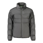 Black Polyester Men's Jacket
