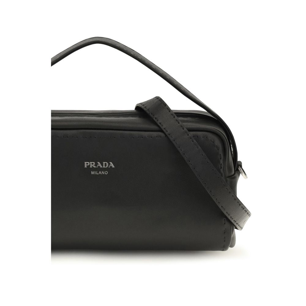 Black Calf Leather Bos Taurus Shoulder Bag