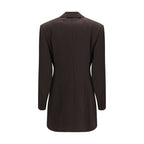Brown Wool Oves Aries Full-Length Jacket