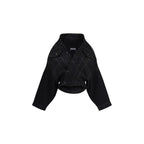 Black Cotton Denim Jacket