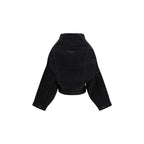 Black Cotton Denim Jacket