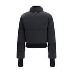 Black Polyamide Full-Length Jacket
