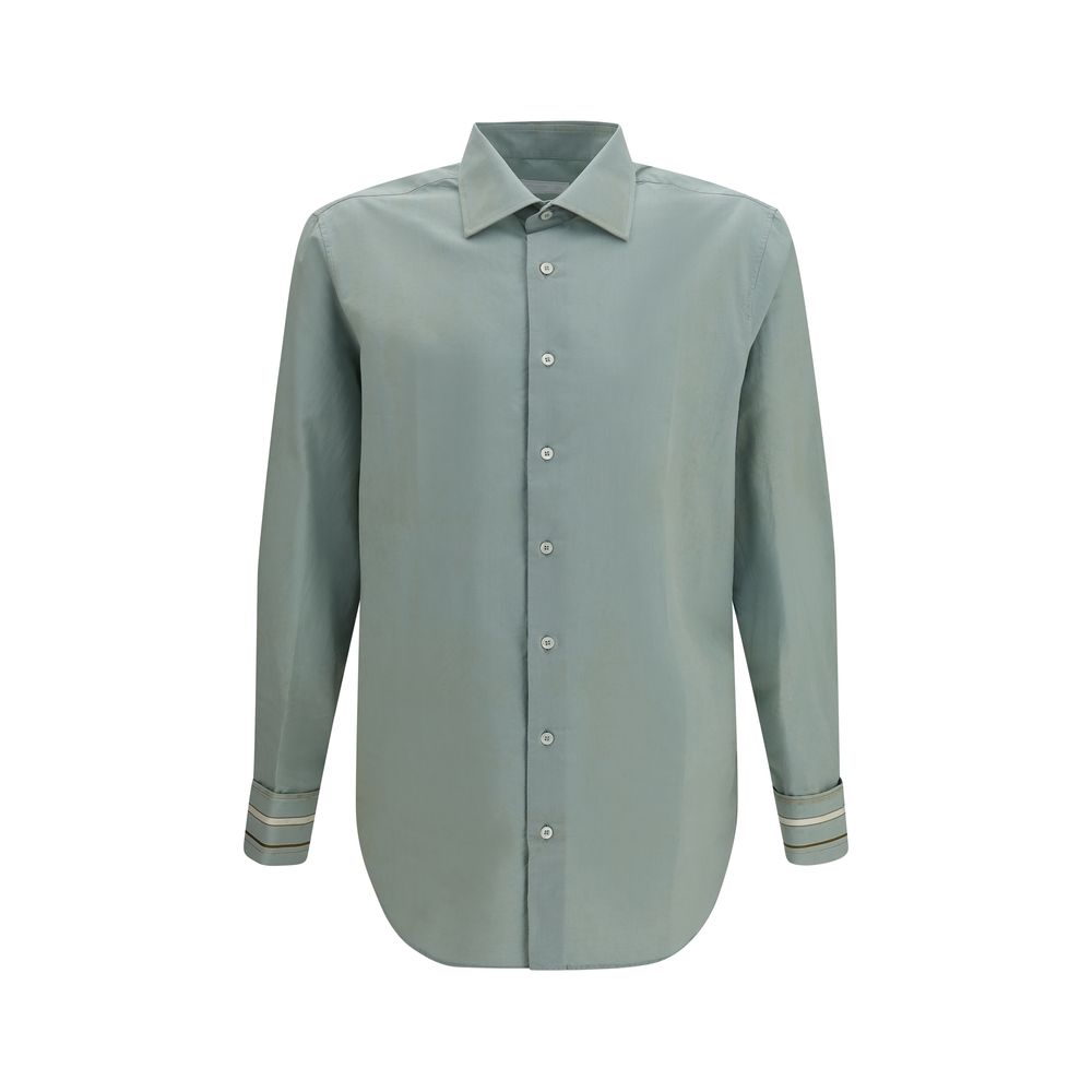 Bicolor Cotton Dress Shirt