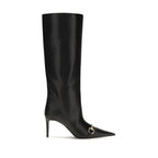 Black Calf Leather Bos Taurus Boots