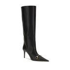 Black Calf Leather Bos Taurus Boots