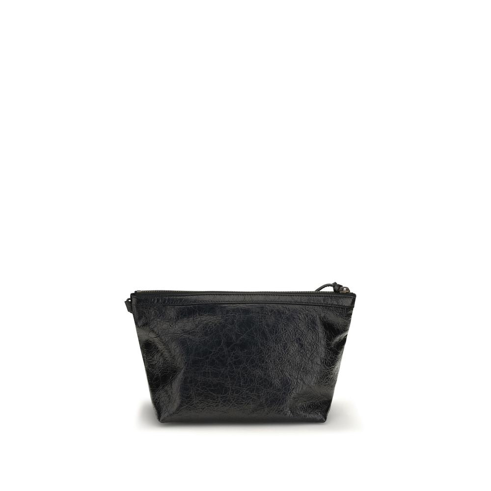 Black Calf Leather Bos Taurus Clutch Bag