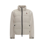 Beige Polyester Full-Length Jacket