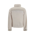 Beige Polyester Full-Length Jacket