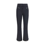 Black Polyester Athletic Pants