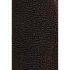 Brown Polyester Mini Skirt