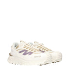 White Fabric Athletic Sneakers