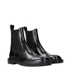 Black Leather Ankle Boots