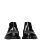 Black Leather Ankle Boots