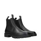 Black Leather Ankle Boots