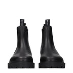 Black Leather Ankle Boots