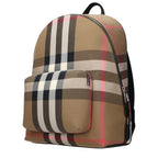 Beige Fabric Backpack