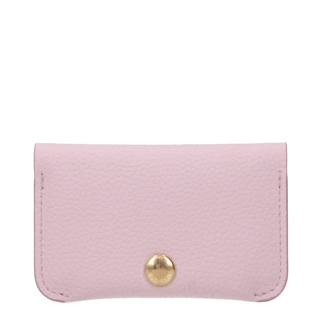 Pink Leather Cardholder