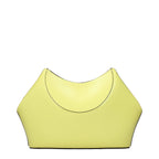 Yellow Leather Clutch Bag