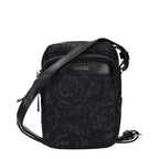 Black Fabric Crossbody Bag