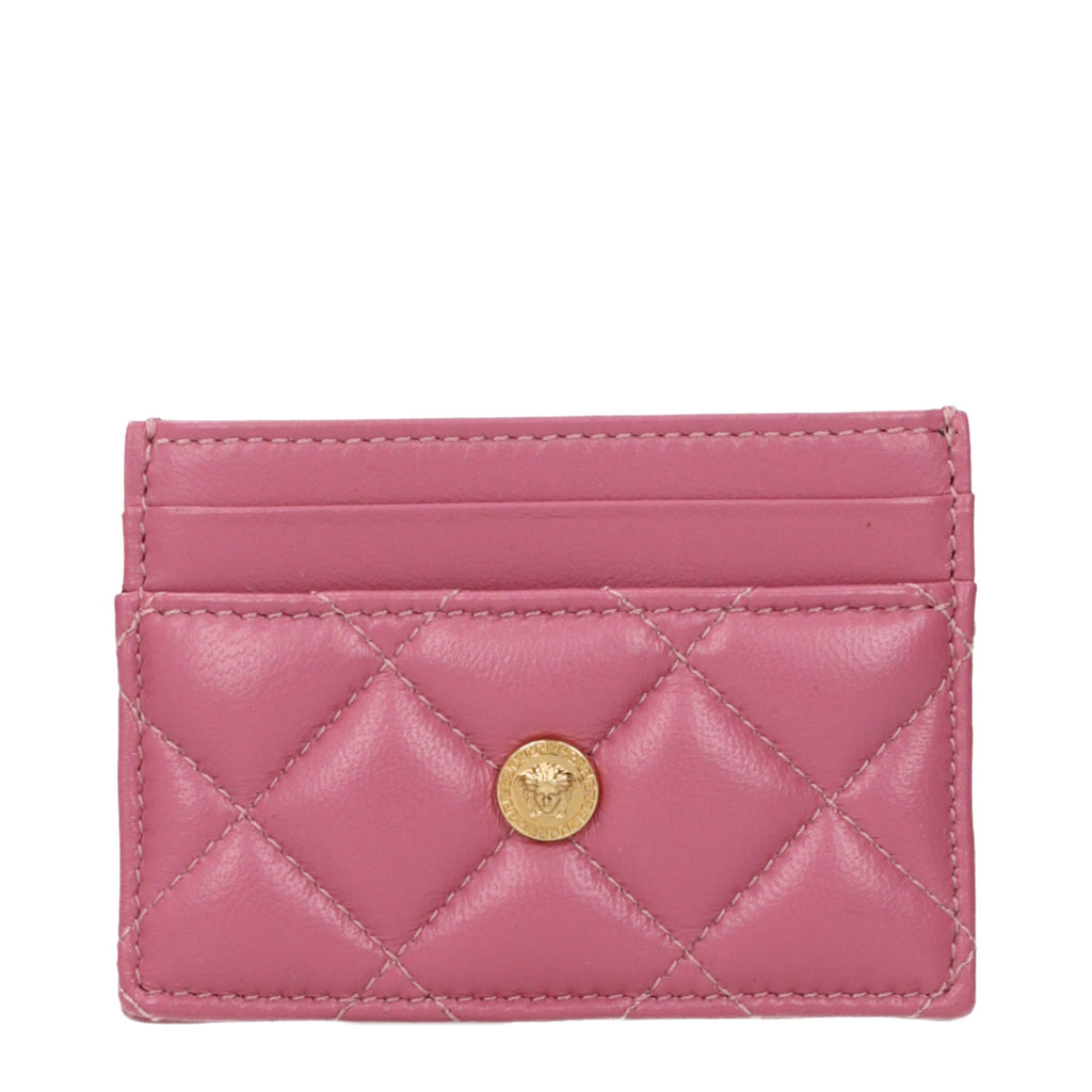 Pink Leather Cardholder