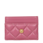 Pink Leather Cardholder