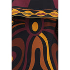 Multicolor Silk Casual Dress