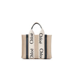 Beige Linen Tote Bag