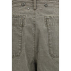 Bicolor Cotton Casual Pants