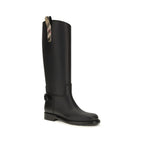 Black Polyurethane Rain Boots
