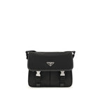 Black Polyamide Shoulder Bag