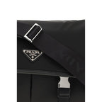 Black Polyamide Shoulder Bag