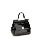 Black Calf Leather Bos Taurus Handbag