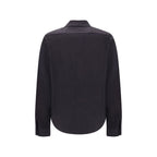 Black Cotton Dress Shirt
