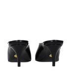 Black Leather High Heel Pumps