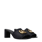 Black Raffia Platform Sandals