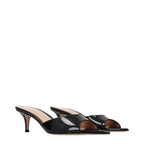 Black Leather Platform Sandals
